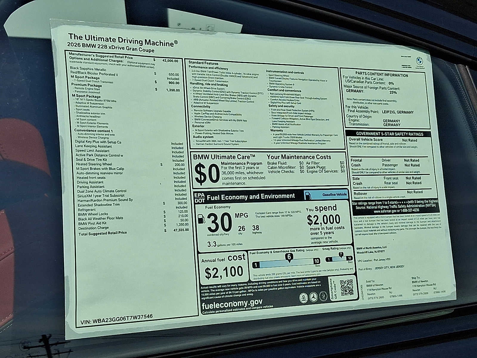 2026 BMW 2 Series 228 xDrive Gran Coupe