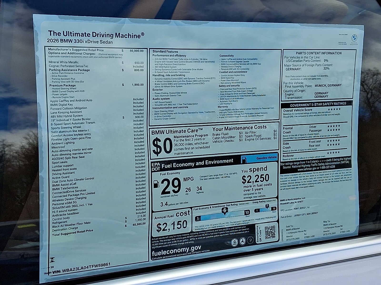 2026 BMW 3 Series 330i xDrive Sedan *Ltd Avail*