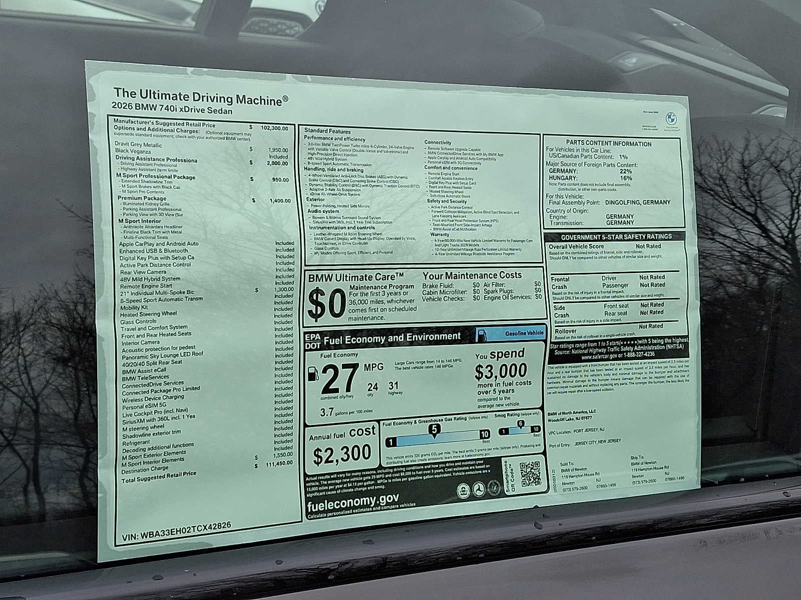 2026 BMW 7 Series 740i xDrive Sedan