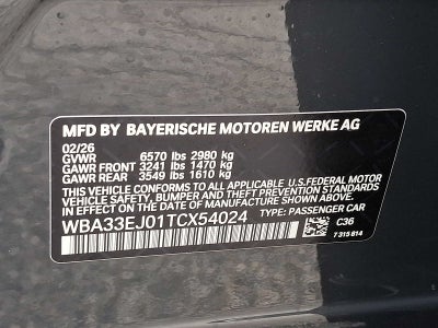 2026 BMW 7 Series 760i xDrive Sedan