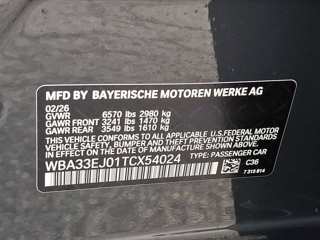 2026 BMW 7 Series 760i xDrive Sedan