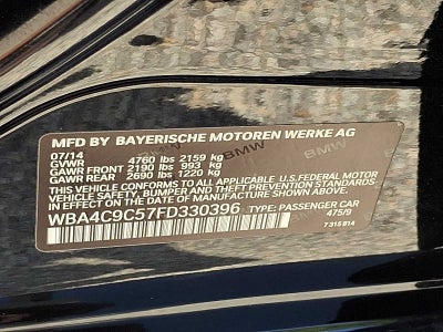 2015 BMW 4 Series 4dr Sdn 428i xDrive AWD Gran Coupe SULEV
