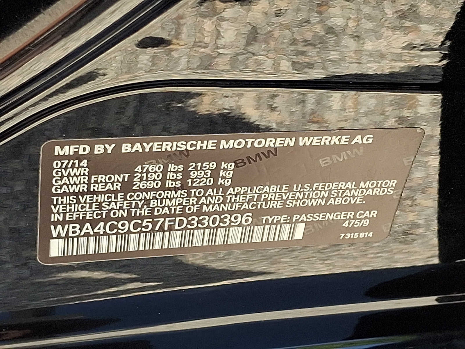2015 BMW 4 Series 4dr Sdn 428i xDrive AWD Gran Coupe SULEV