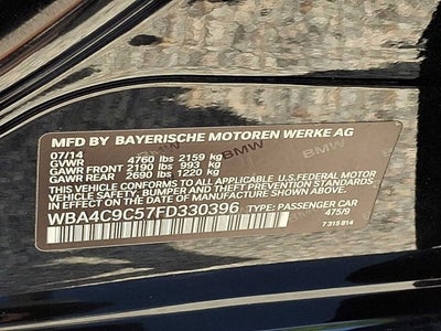2015 BMW 4 Series 4dr Sdn 428i xDrive AWD Gran Coupe SULEV