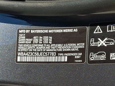 2018 BMW 4 Series 430i xDrive Convertible