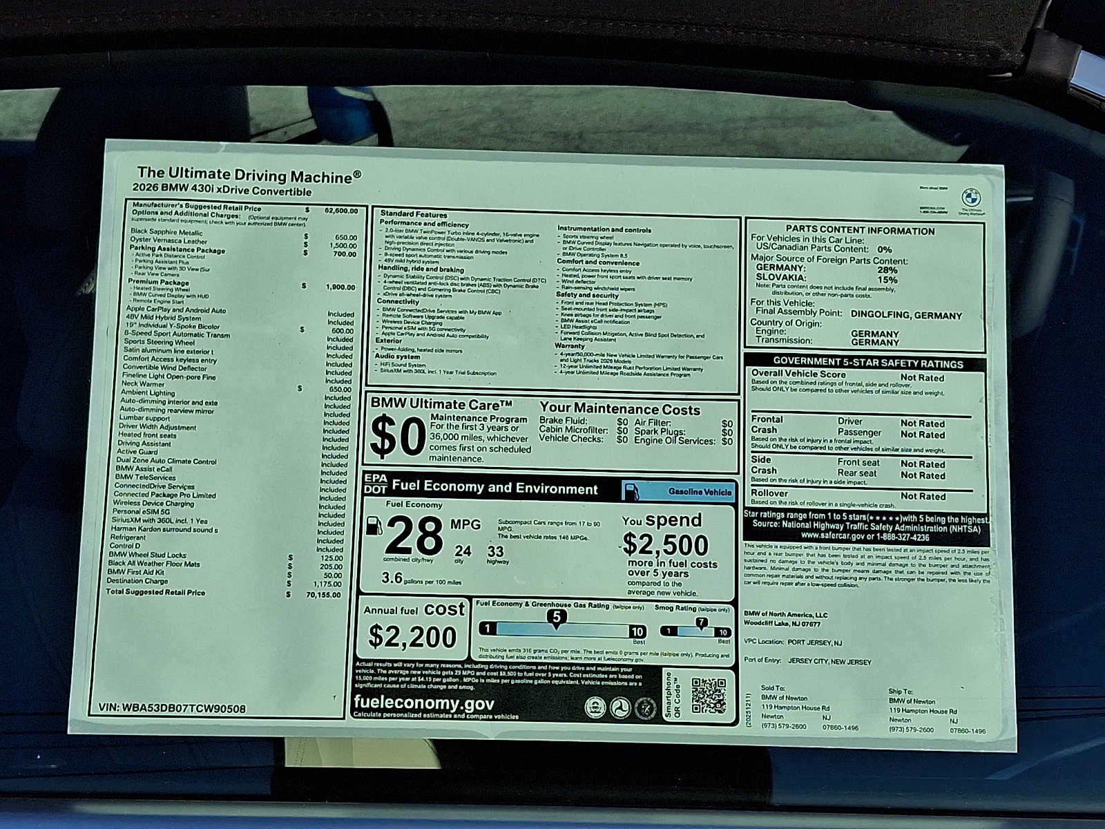 2026 BMW 4 Series 430i xDrive Convertible