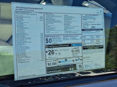 2027 BMW 7 Series 740i xDrive Sedan