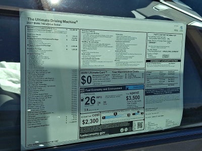 2027 BMW 7 Series 740i xDrive Sedan