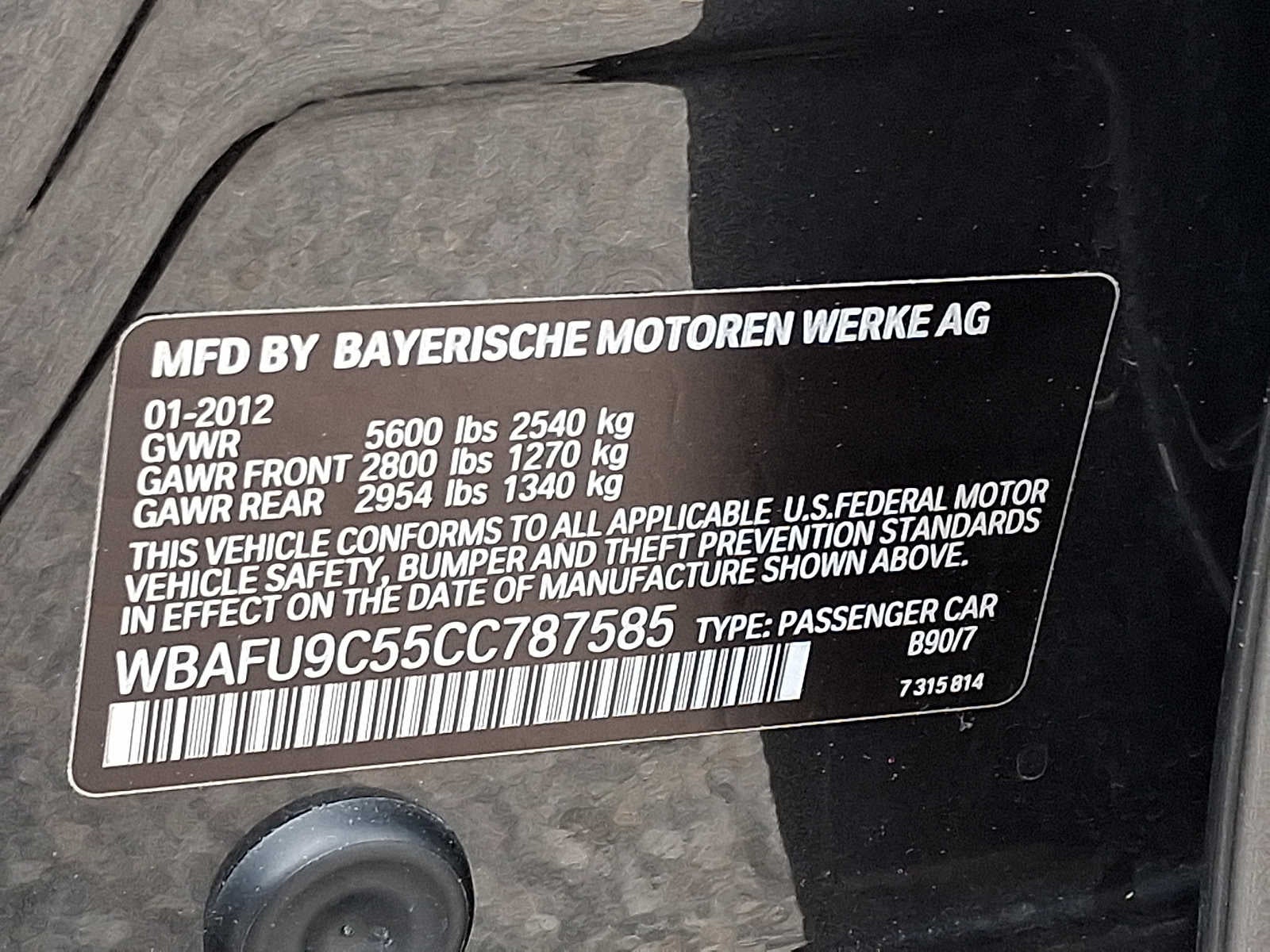 2012 BMW 5 Series 4dr Sdn 550i xDrive AWD