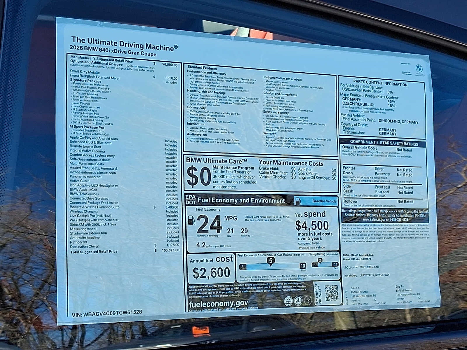 2026 BMW 8 Series 840i xDrive Gran Coupe