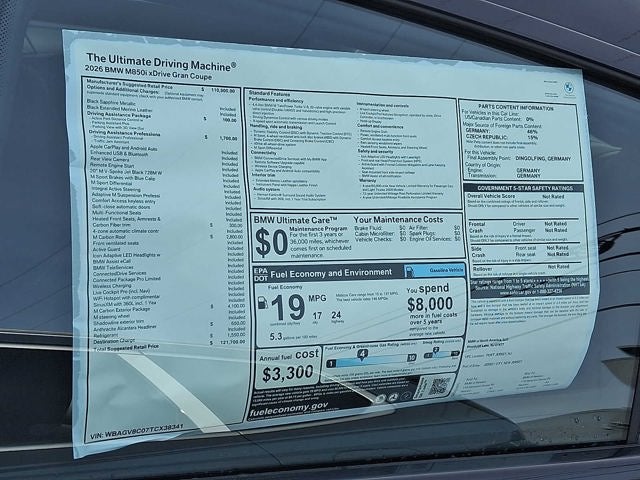 2026 BMW 8 Series M850i xDrive Gran Coupe
