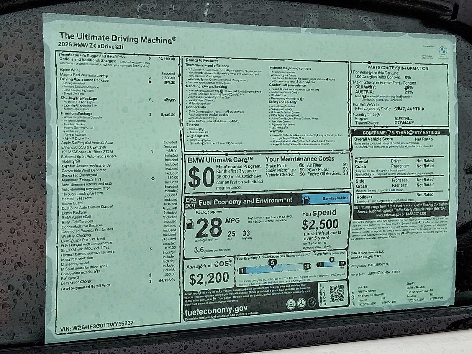2026 BMW Z4 sDrive30i Roadster