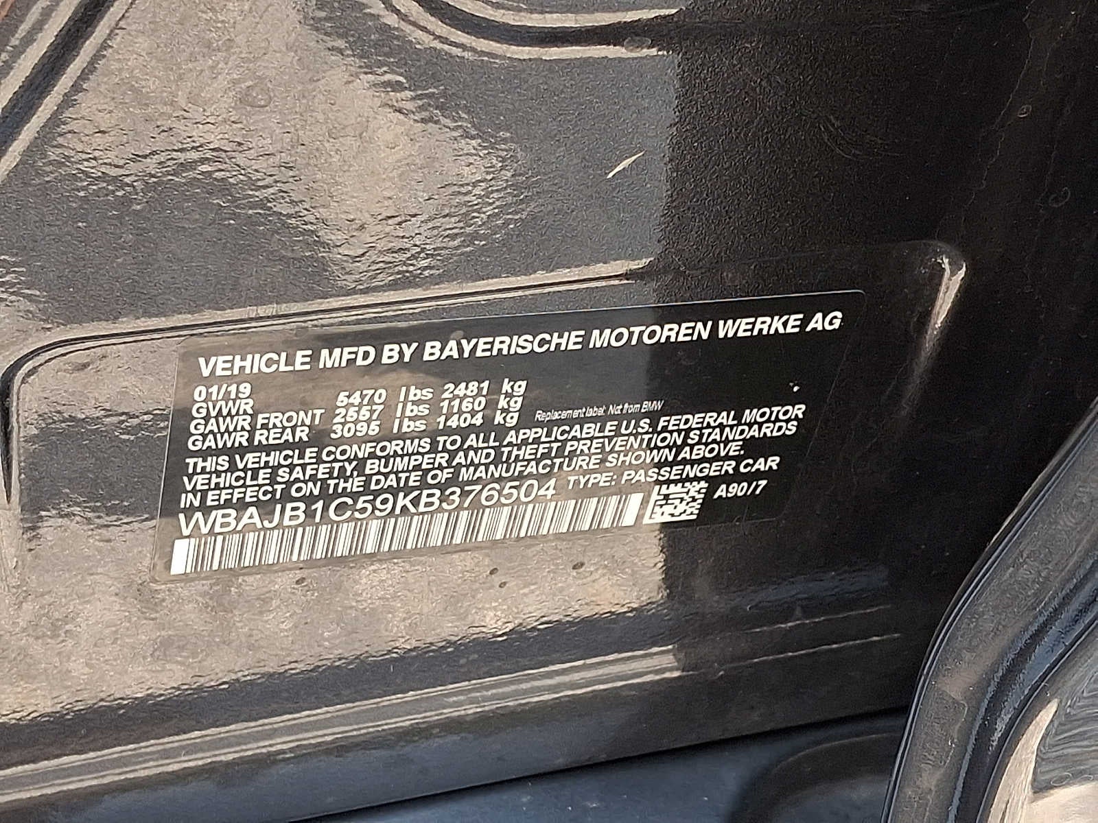 2019 BMW 5 Series 530e xDrive iPerformance Plug-In Hybrid