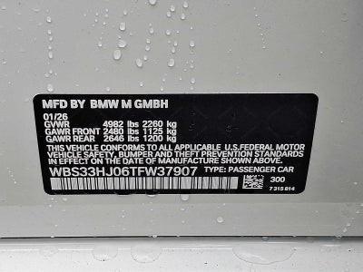 2026 BMW M3 Competition xDrive Sedan