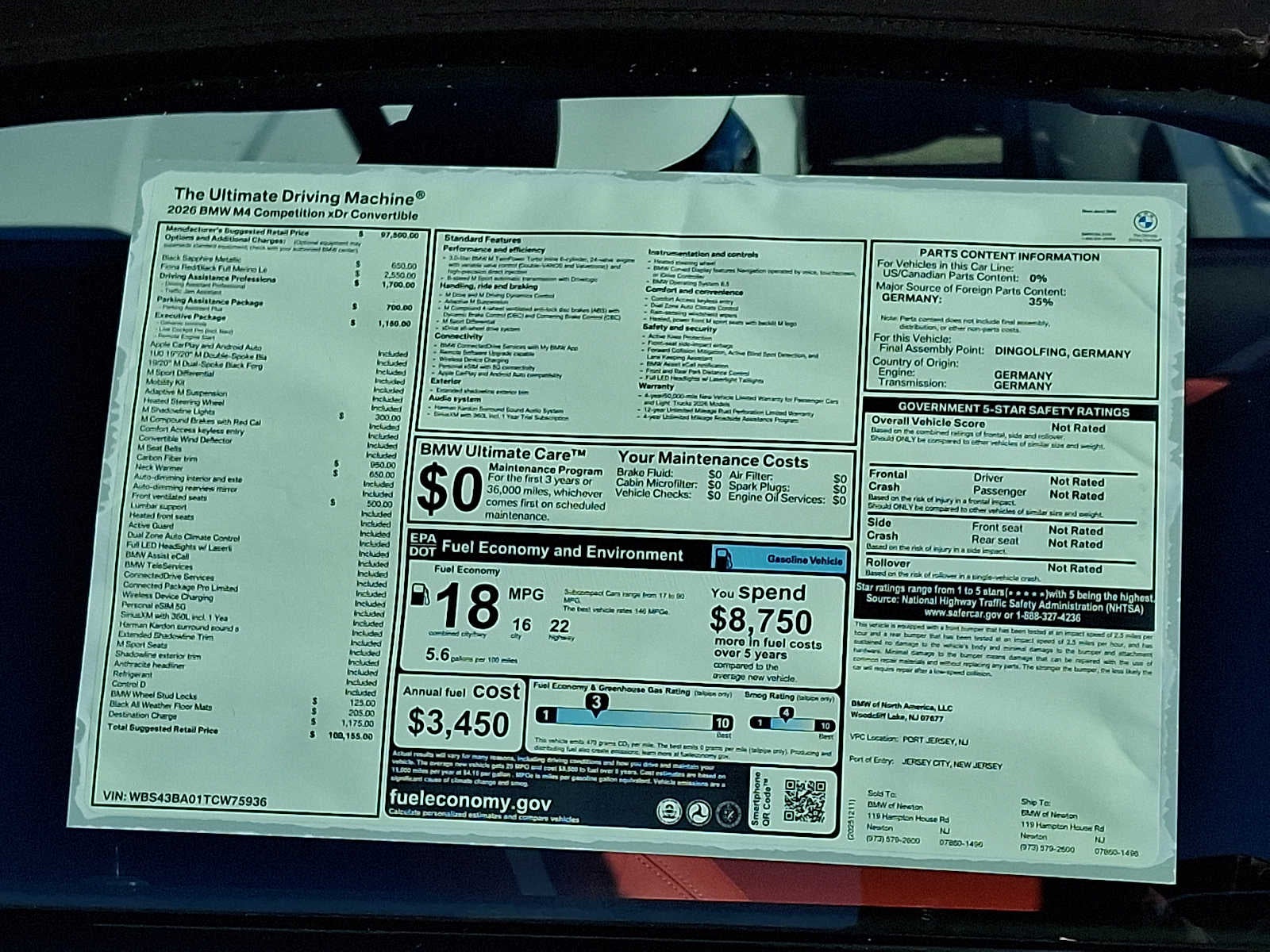 2026 BMW M4 Competition xDrive Convertible