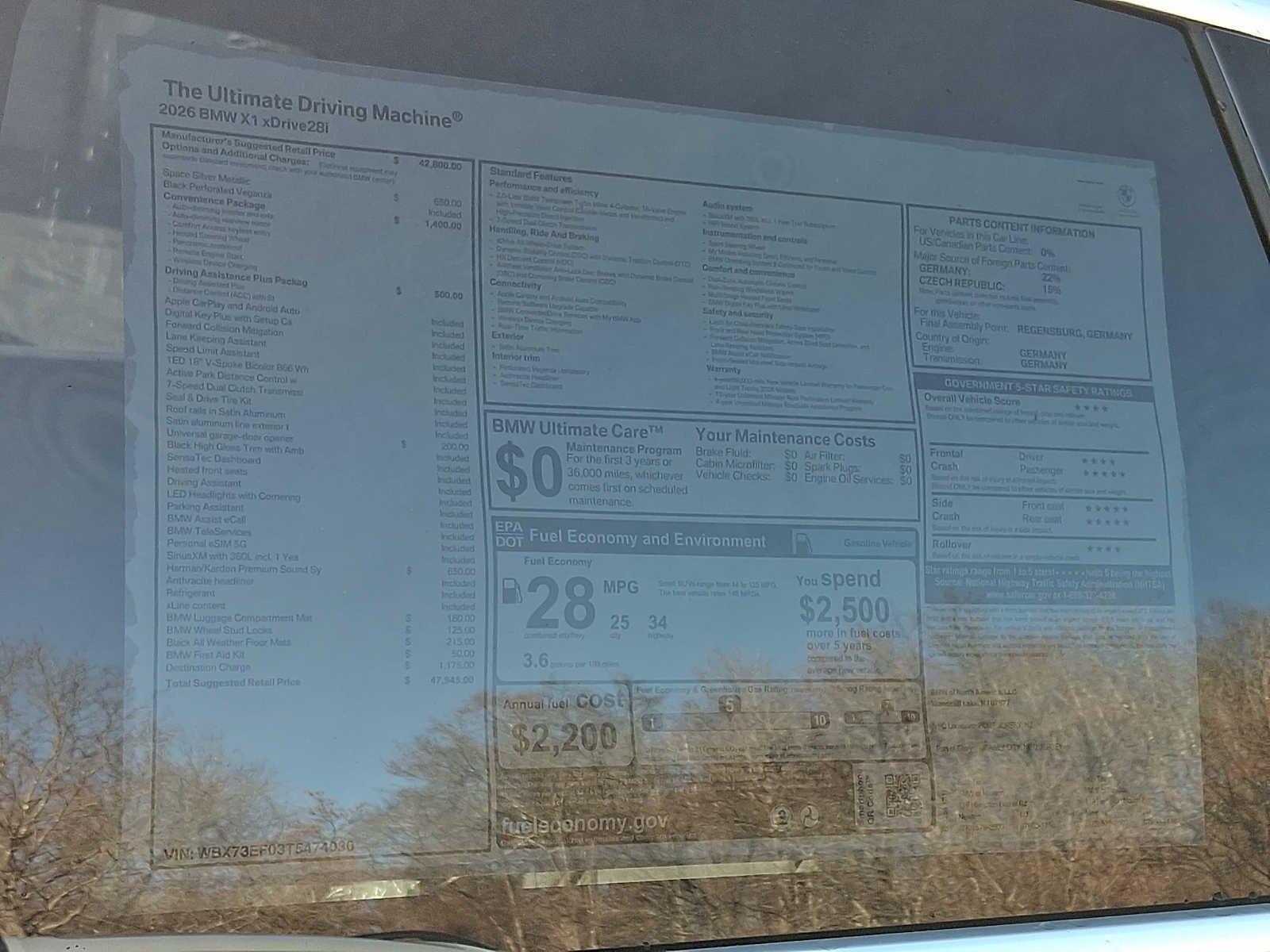 2026 BMW X1 xDrive28i Sports Activity Vehicle