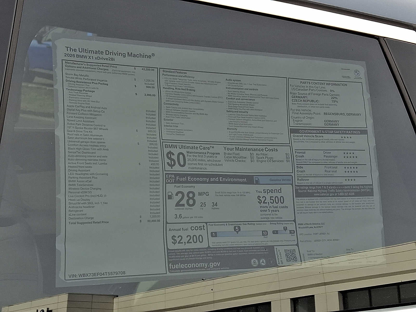 2026 BMW X1 xDrive28i Sports Activity Vehicle