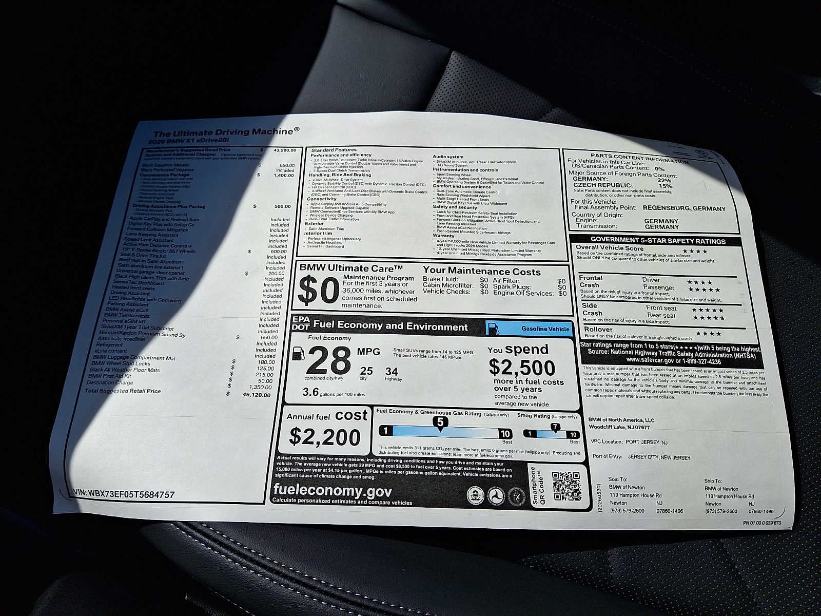 2026 BMW X1 xDrive28i Sports Activity Vehicle
