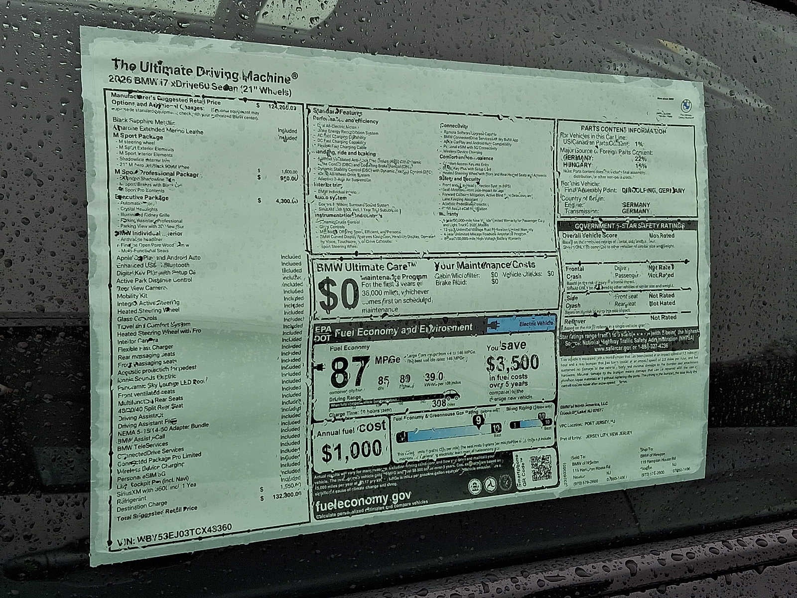 2026 BMW i7 xDrive60 Sedan