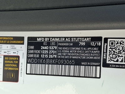 2019 Mercedes-Benz E-Class E 450 4MATIC® Cabriolet