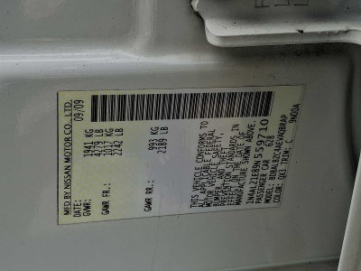 2009 Nissan Altima 4dr Sdn I4 CVT 2.5 SL