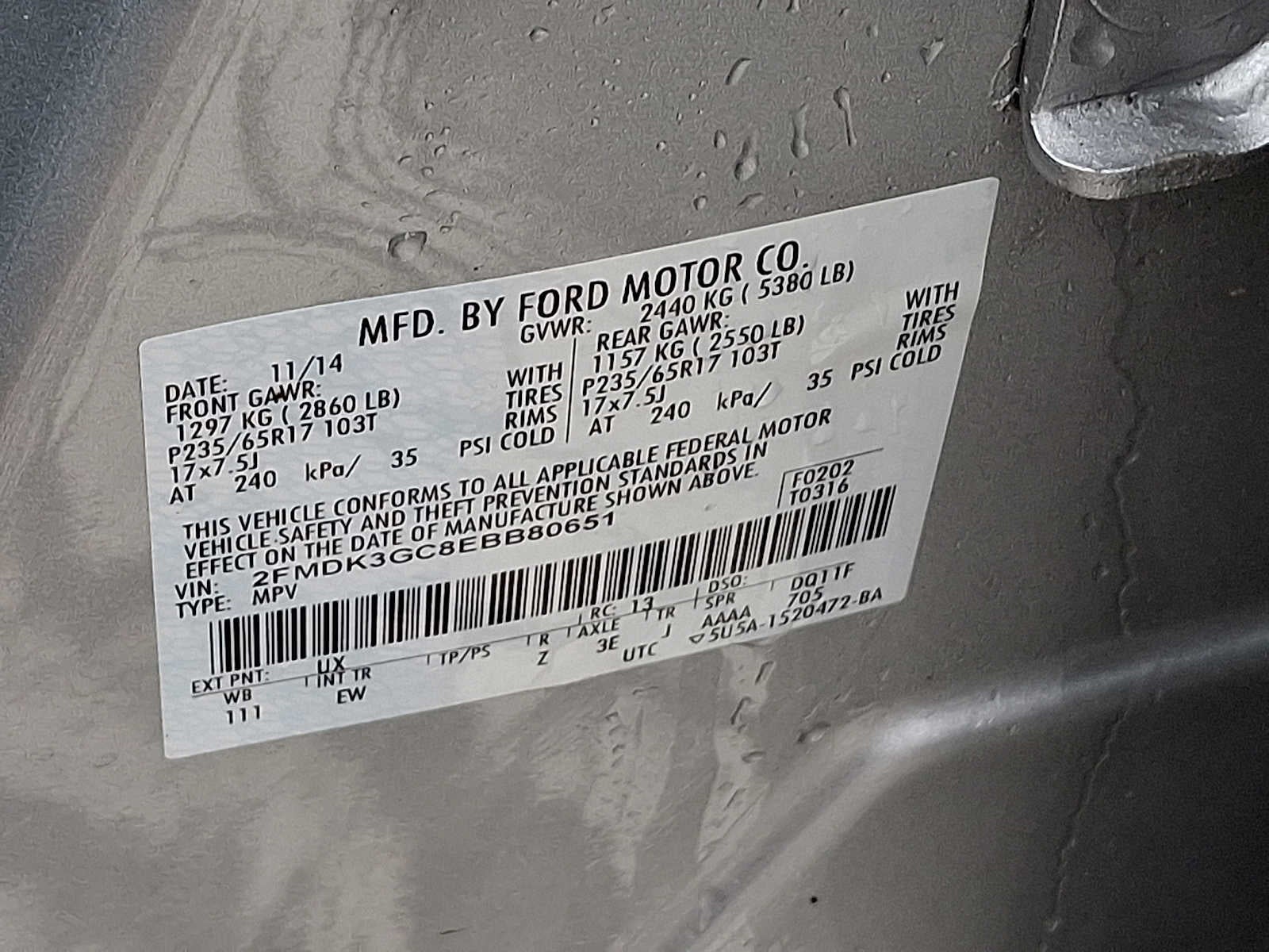 2014 Ford Edge 4dr SE FWD