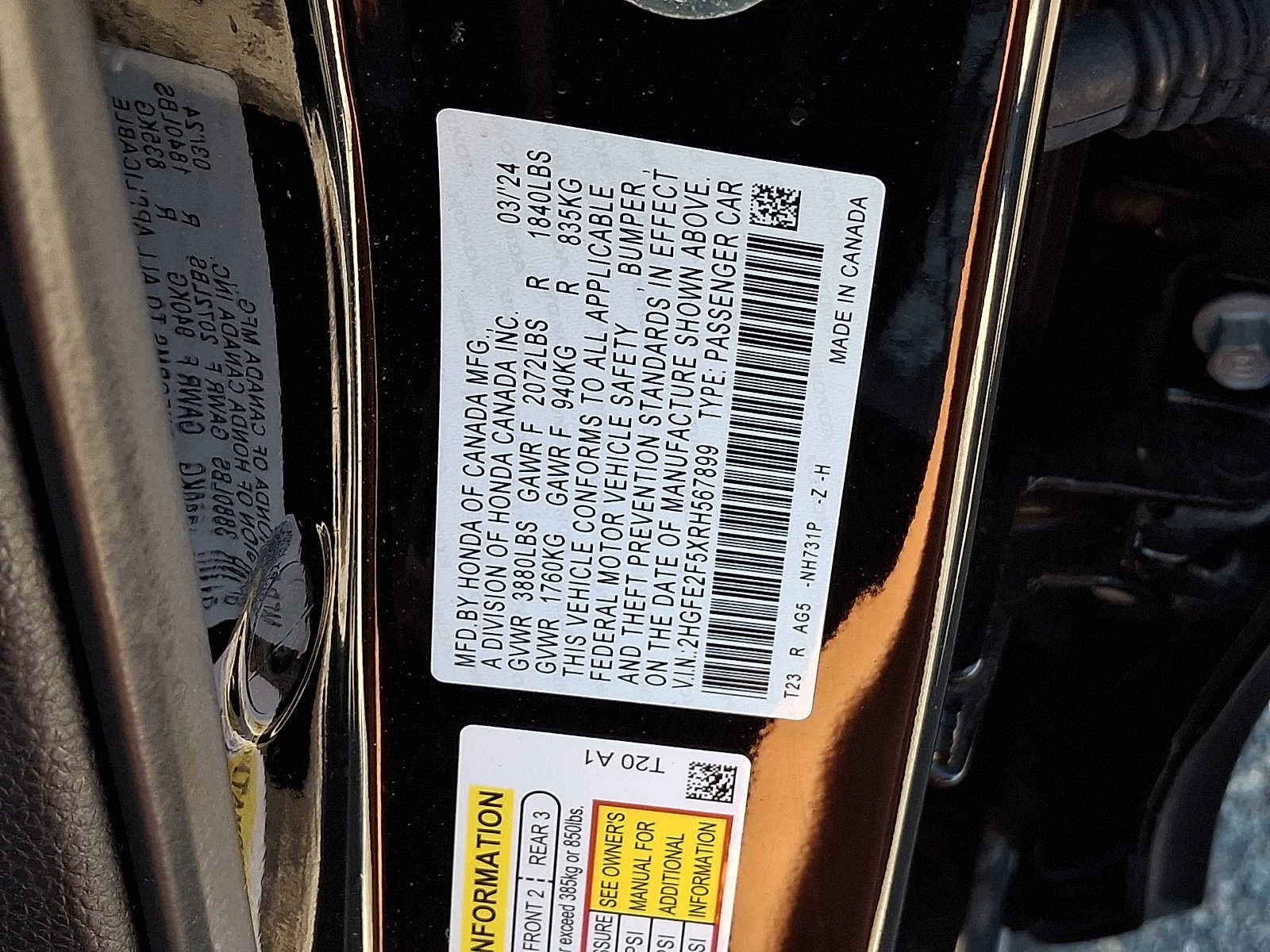 2024 Honda Civic Sport CVT