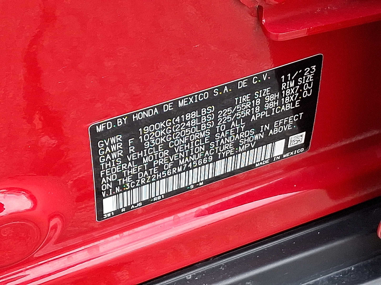 2024 Honda HR-V Sport AWD CVT