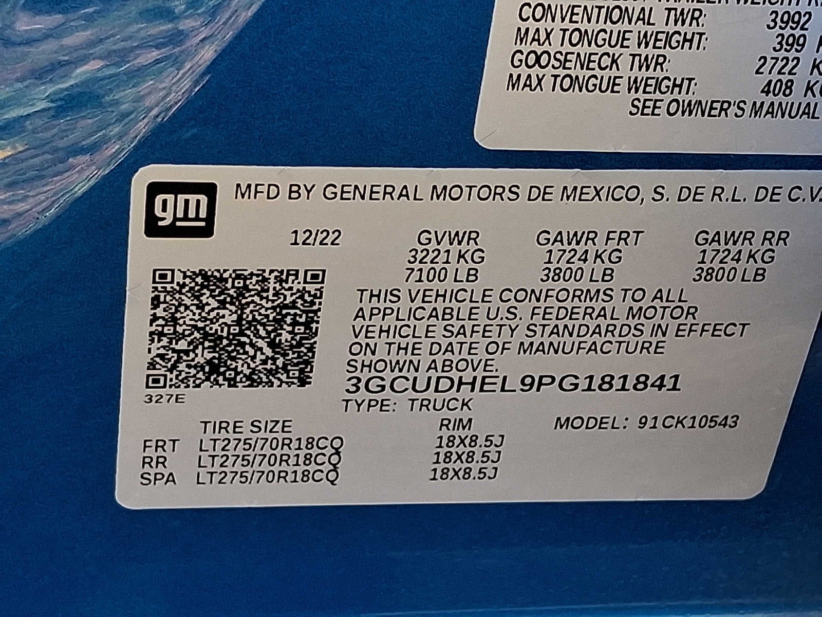 2023 Chevrolet Silverado 1500 4WD Crew Cab 147 ZR2