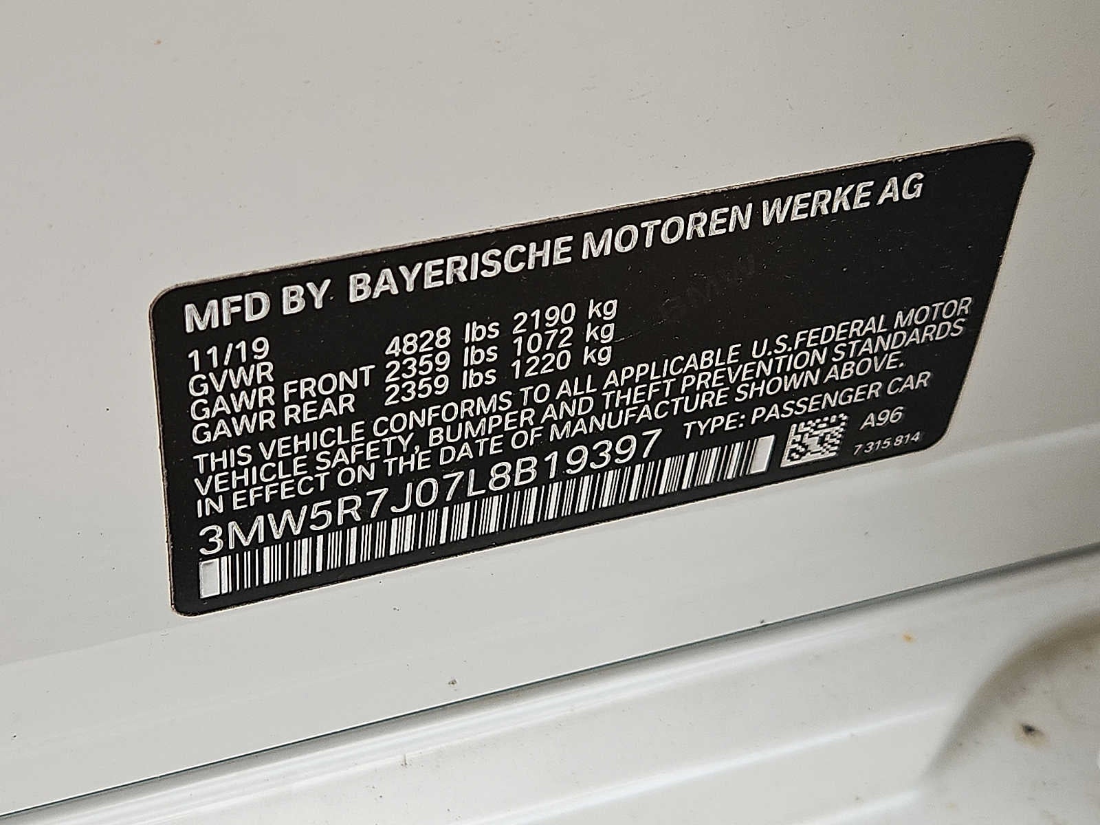 2020 BMW 3 Series 330i xDrive Sedan North America