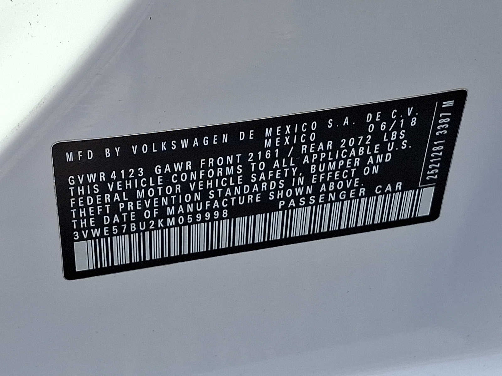 2019 Volkswagen Jetta SEL Auto w/SULEV