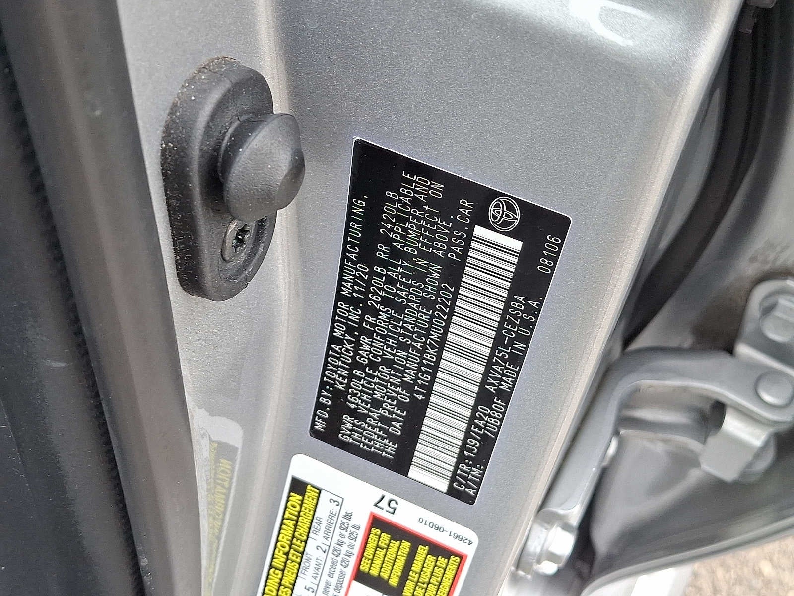 2021 Toyota Camry SE Auto AWD