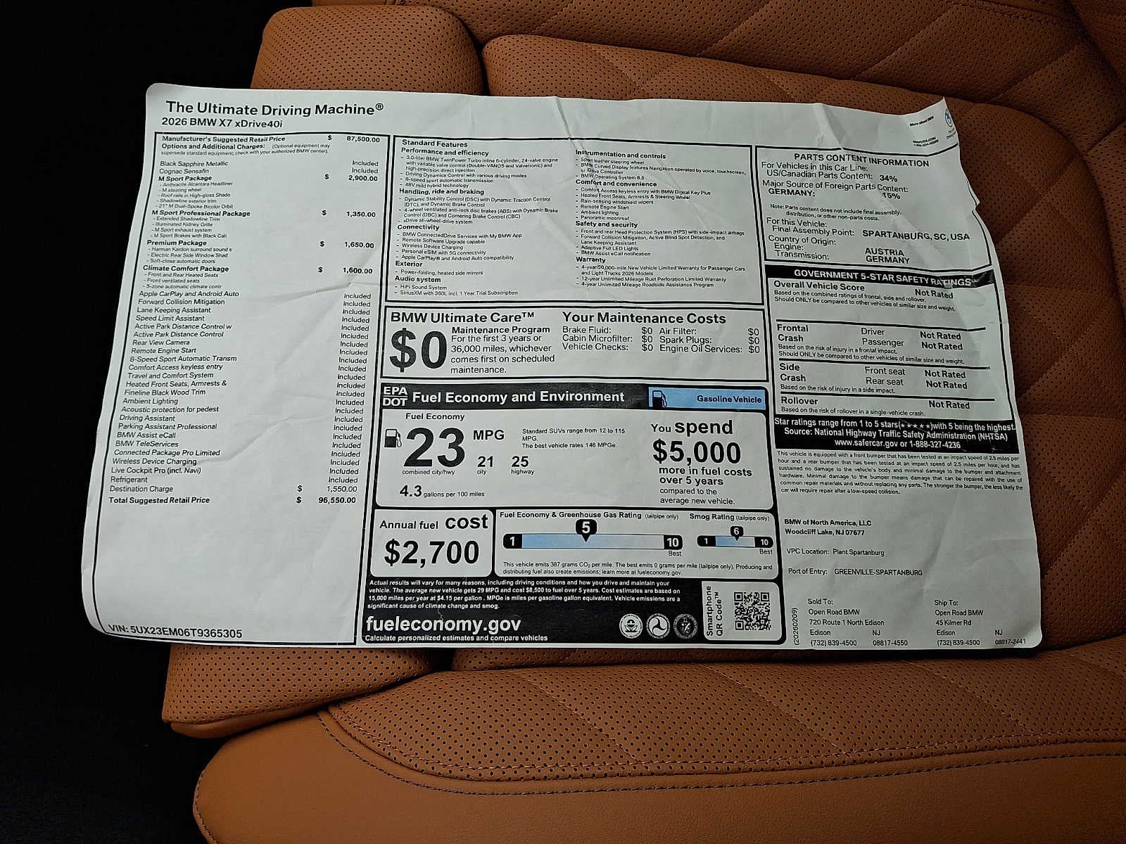 2026 BMW X7 xDrive40i Sports Activity Vehicle