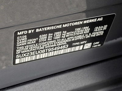 2026 BMW X5 xDrive40i Sports Activity Vehicle