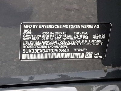 2026 BMW X6 xDrive40i Sports Activity Coupe