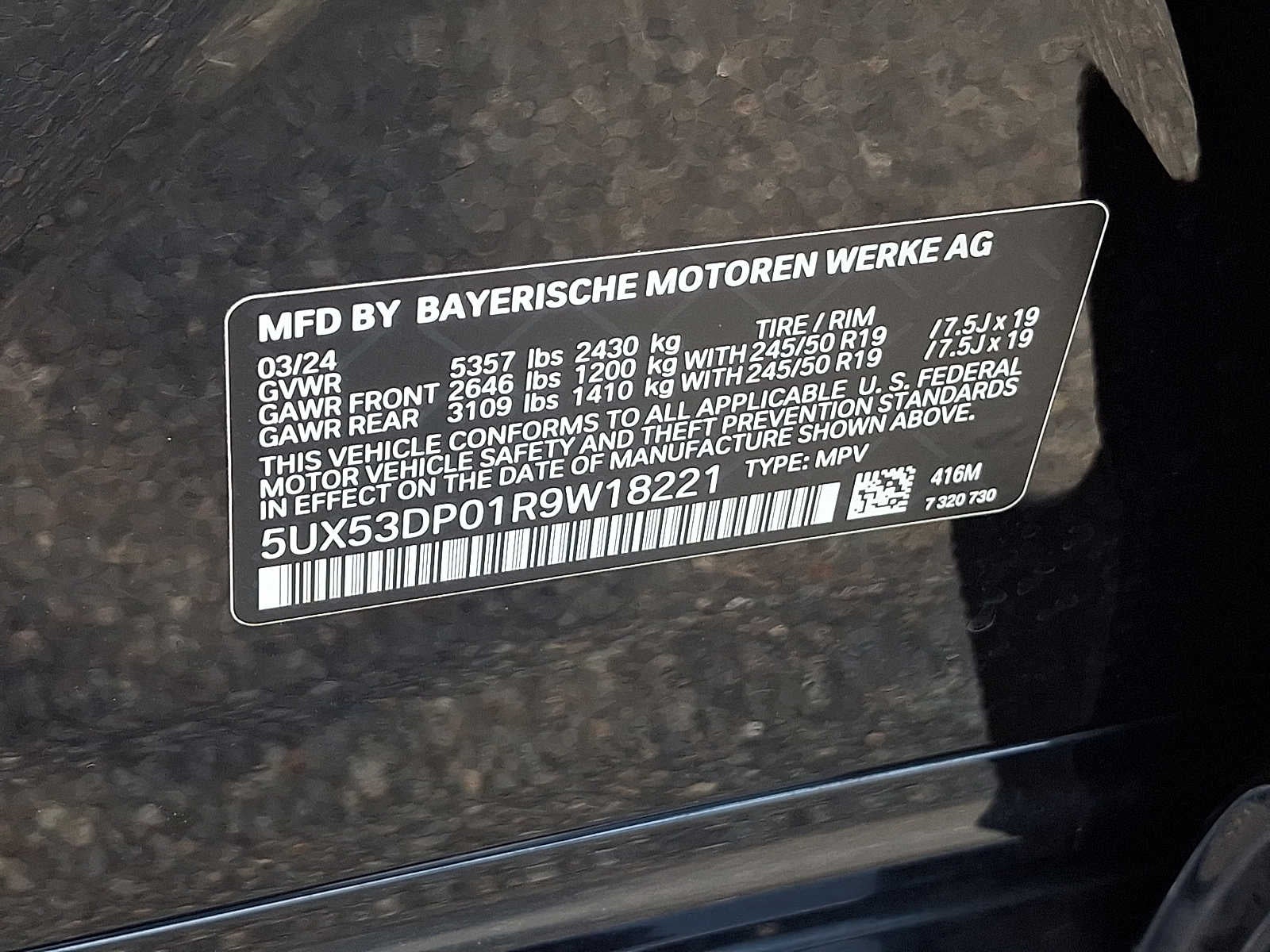 2024 BMW X3 xDrive30i Sports Activity Vehicle