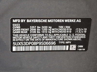 2023 BMW X3 xDrive30i Sports Activity Vehicle