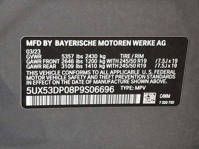 2023 BMW X3 xDrive30i Sports Activity Vehicle