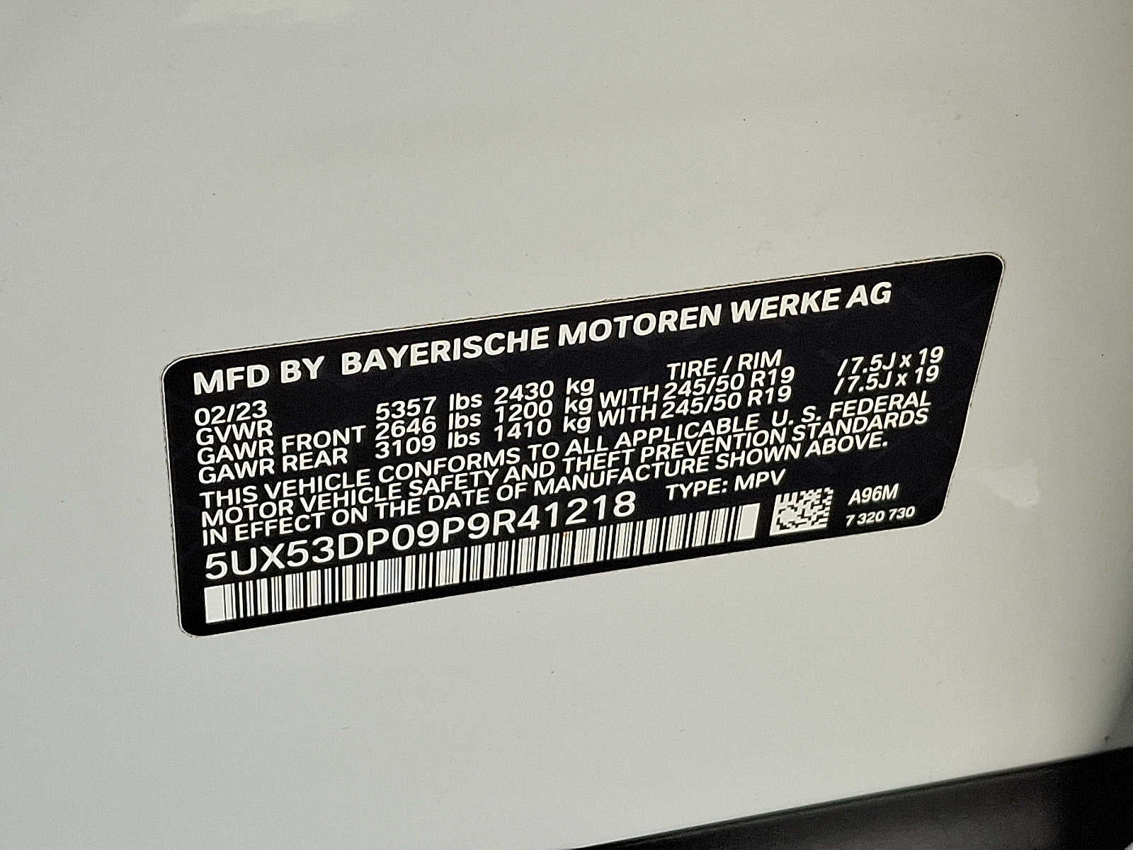 2023 BMW X3 xDrive30i Sports Activity Vehicle