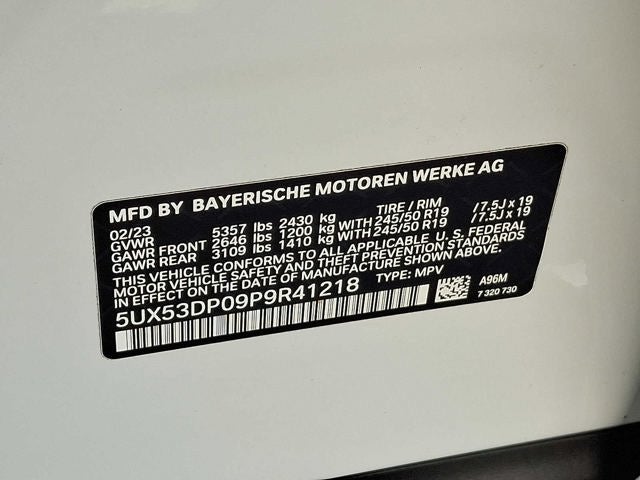 2023 BMW X3 xDrive30i Sports Activity Vehicle