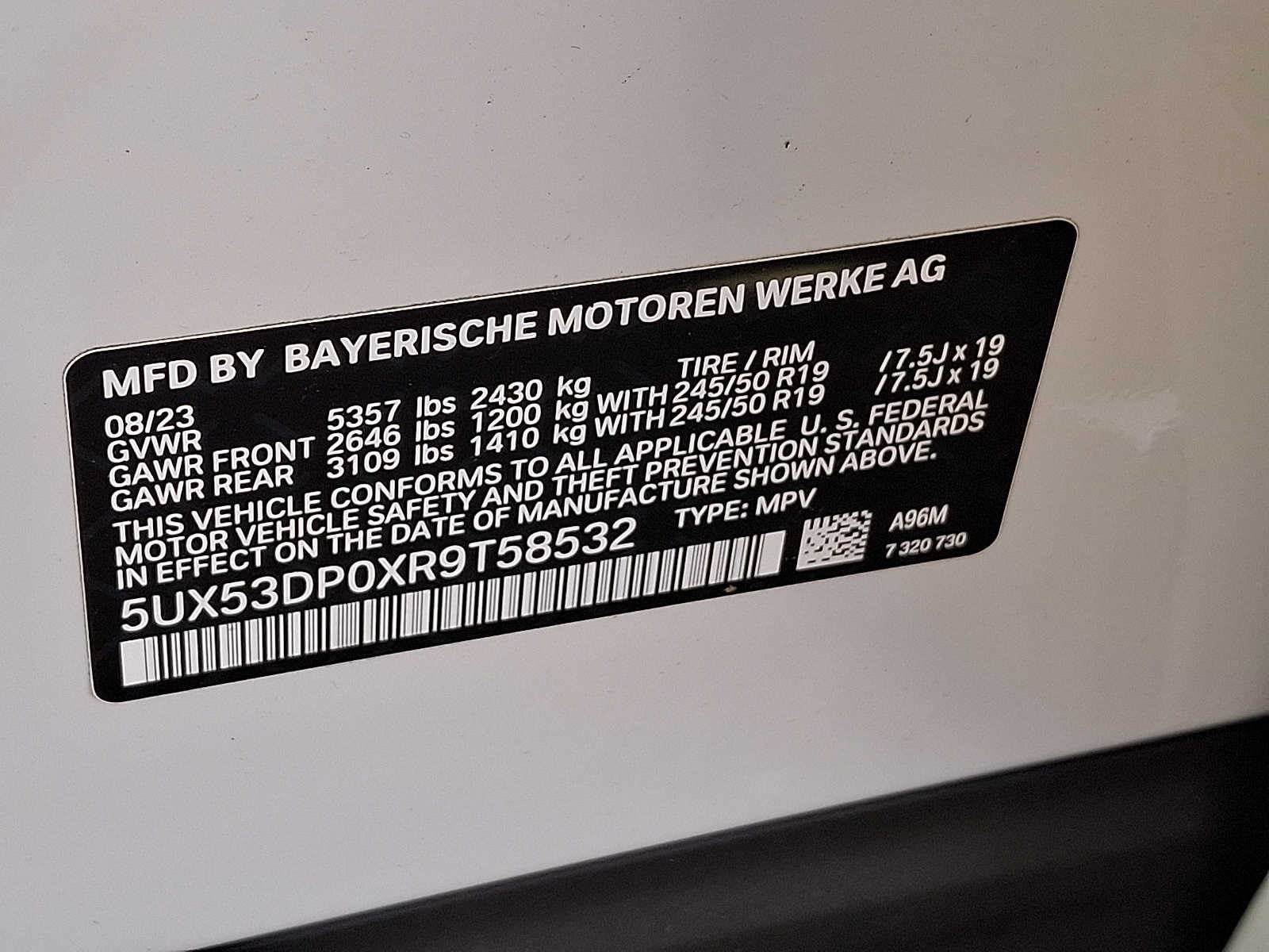 2024 BMW X3 xDrive30i Sports Activity Vehicle
