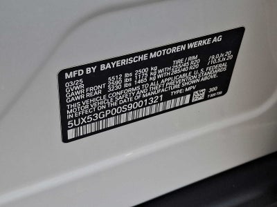 2025 BMW X3 30 xDrive Sports Activity Vehicle
