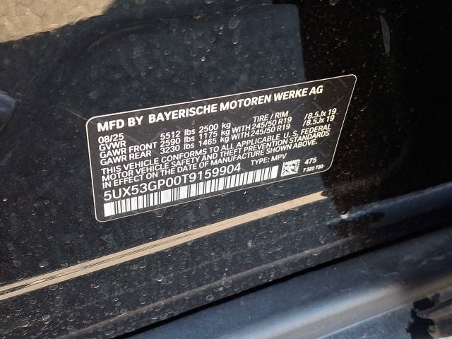 2026 BMW X3 30 xDrive Sports Activity Vehicle