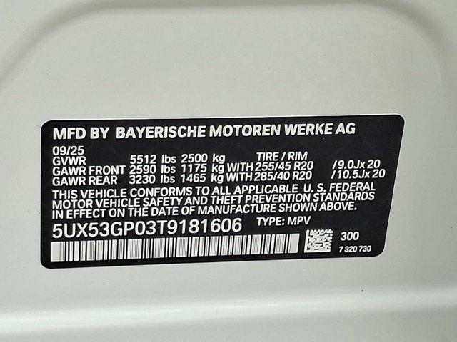 2026 BMW X3 30 xDrive Sports Activity Vehicle