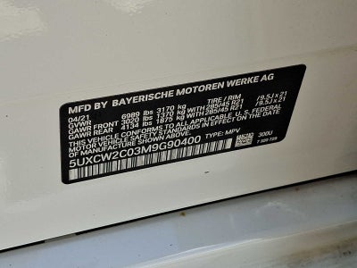 2021 BMW X7 xDrive40i Sports Activity Vehicle