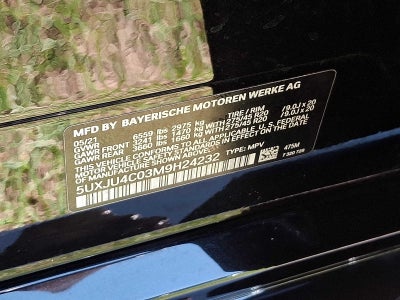 2021 BMW X5 M50i Sports Activity Vehicle