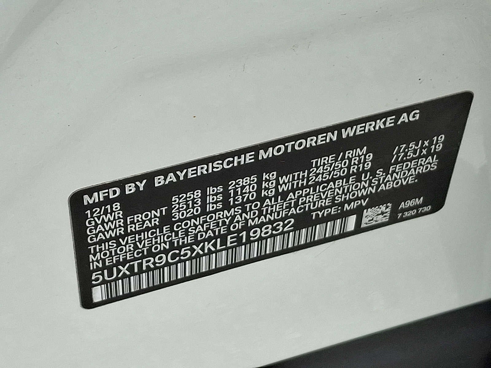 2019 BMW X3 xDrive30i Sports Activity Vehicle