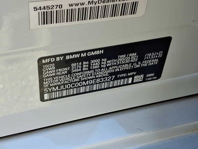 2021 BMW X5 M Sports Activity Vehicle