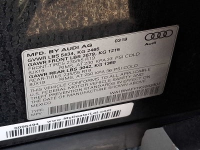 2019 Audi Q5 Premium Plus 45 TFSI quattro
