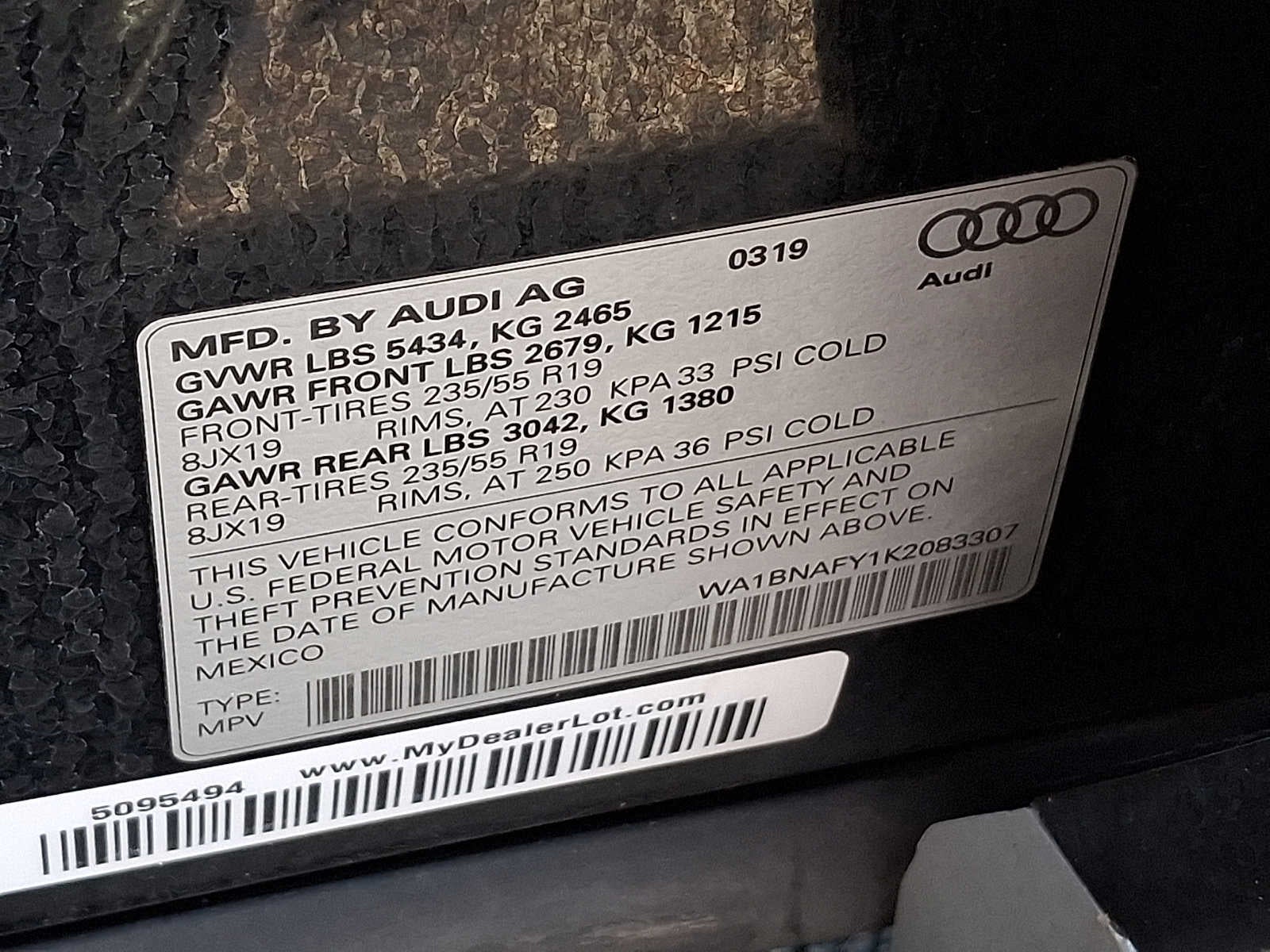 2019 Audi Q5 Premium Plus 45 TFSI quattro